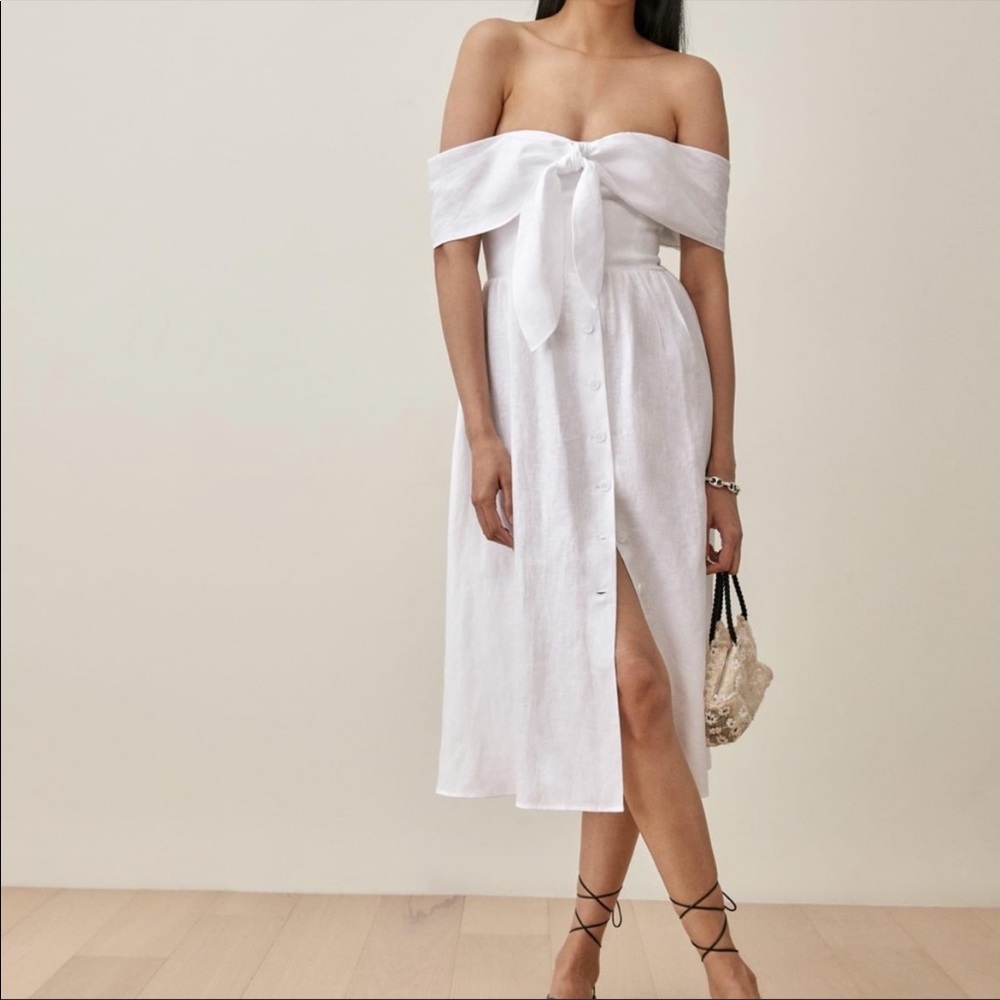 NWT Reformation Barrington Linen Dress
